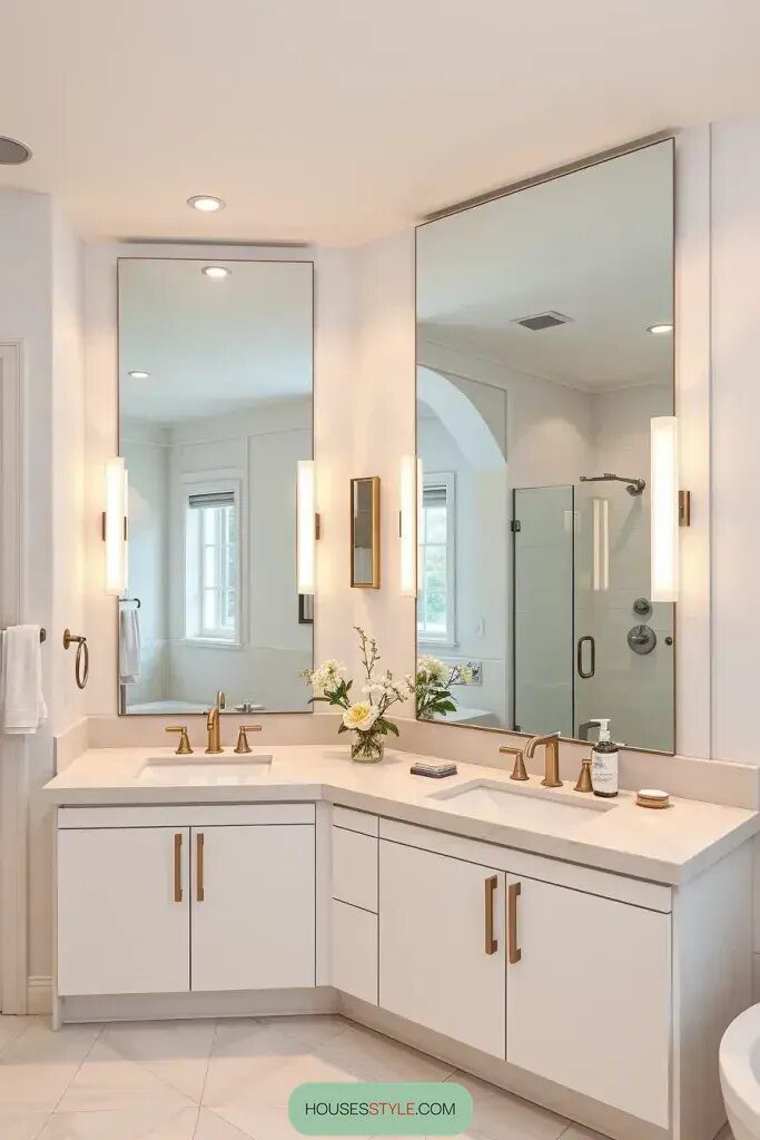 1. Frameless Mirrors for a Clean Look