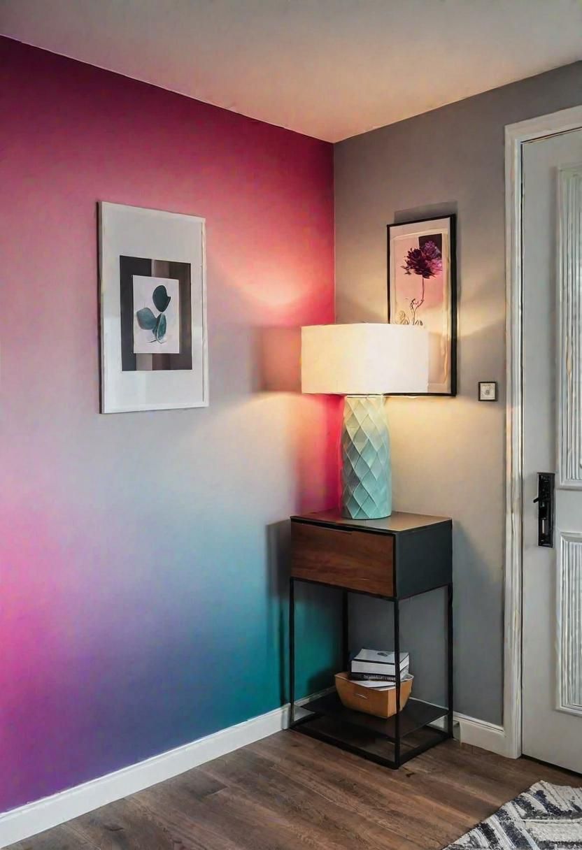 12. Ombre Wall Art for Hallways
