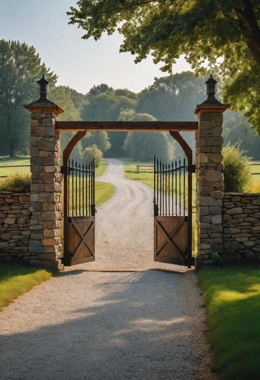 15. Rustic Swing-Door Gate Style