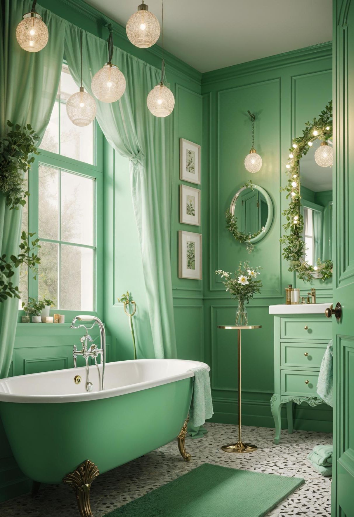 27. Furniture Picks for a Green Bathroom - photo 2