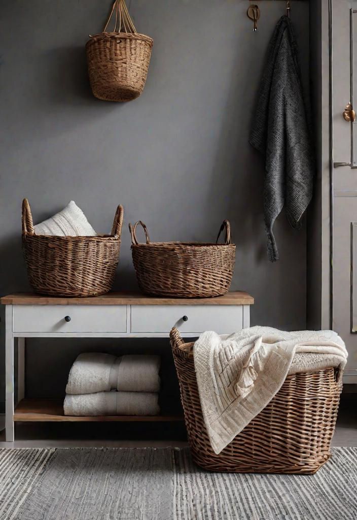 23. Wicker Baskets for Storage