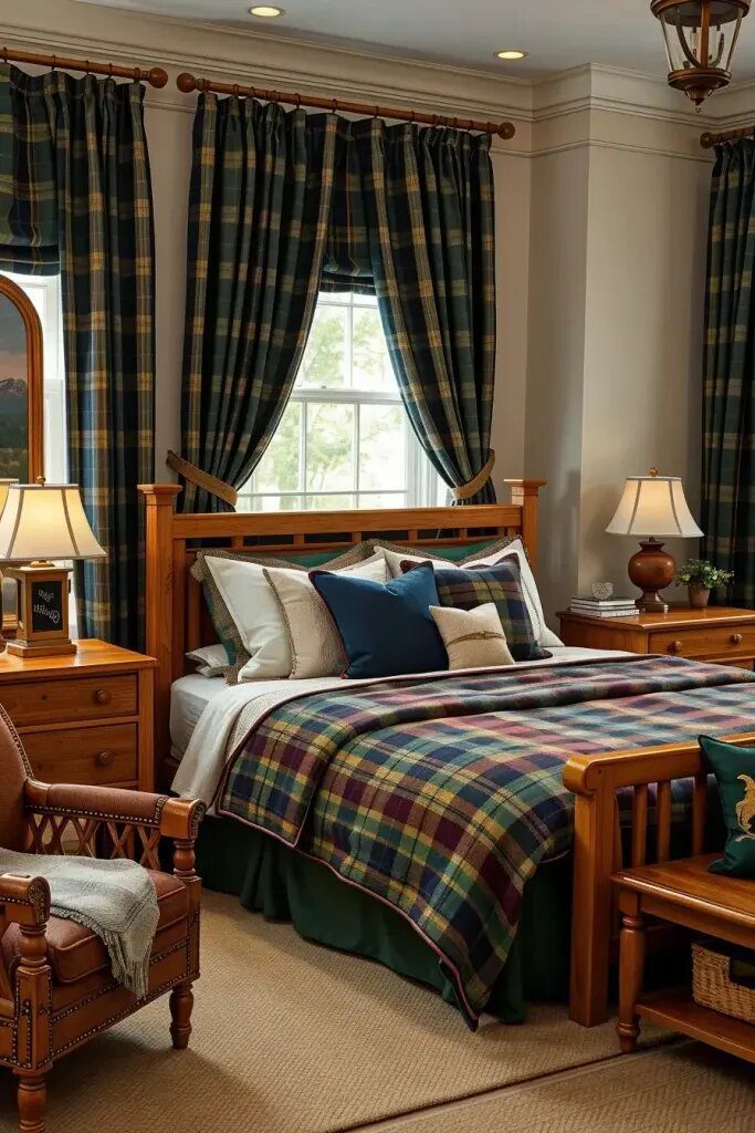 Why Plaid Bedding and Drapes Work So Well