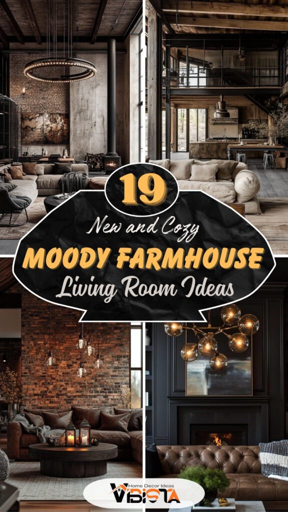 19 Cozy Moody Farmhouse Living Room Ideas That Wow