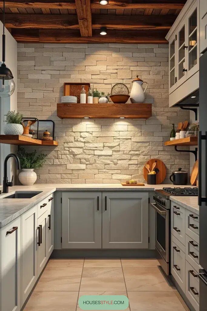 Textured Backsplashes That Blend Old and New - photo 2