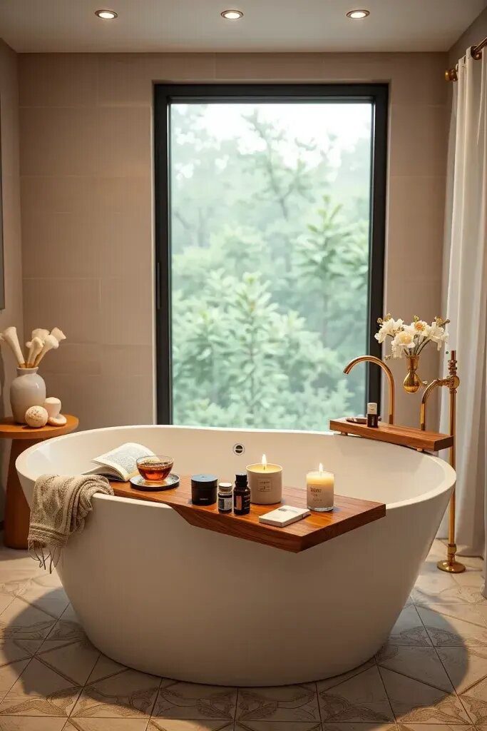 Craft your perfect self-care experience with a homemade bath caddy full of soothing wellness essentials