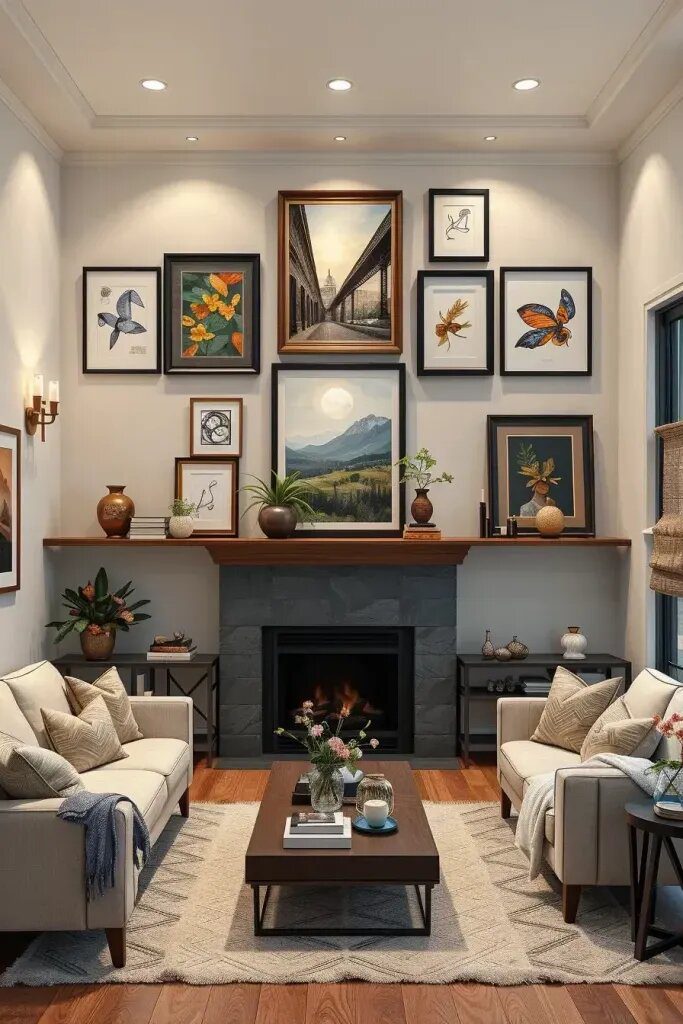 11. Layered Wall Decor and Shadow Boxes for Dimension - photo 2