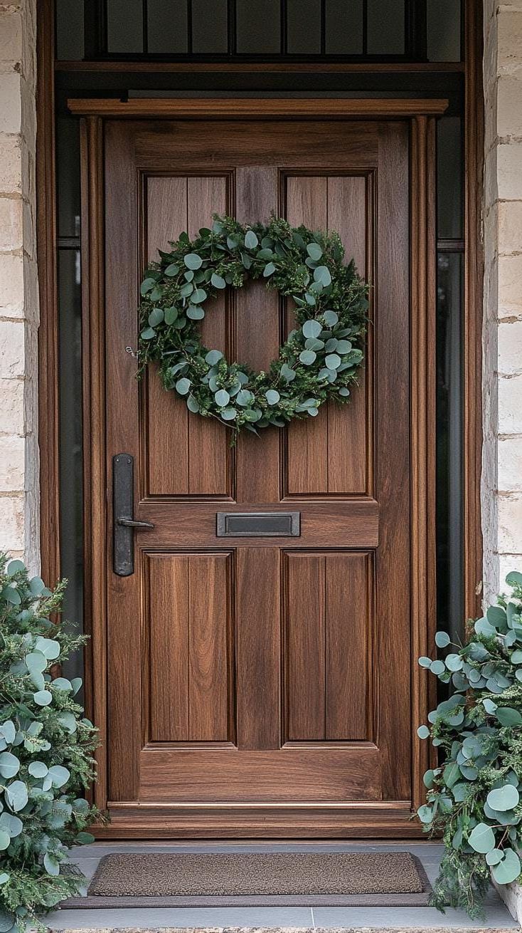 3. Eucalyptus Doorway Wreath Display