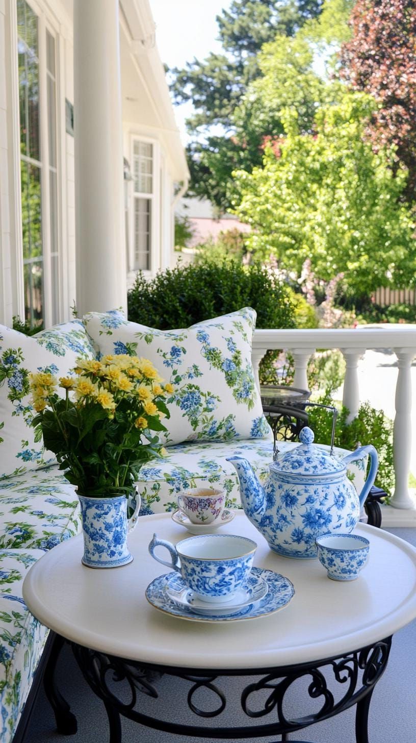 24. English Garden Style With Floral Prints