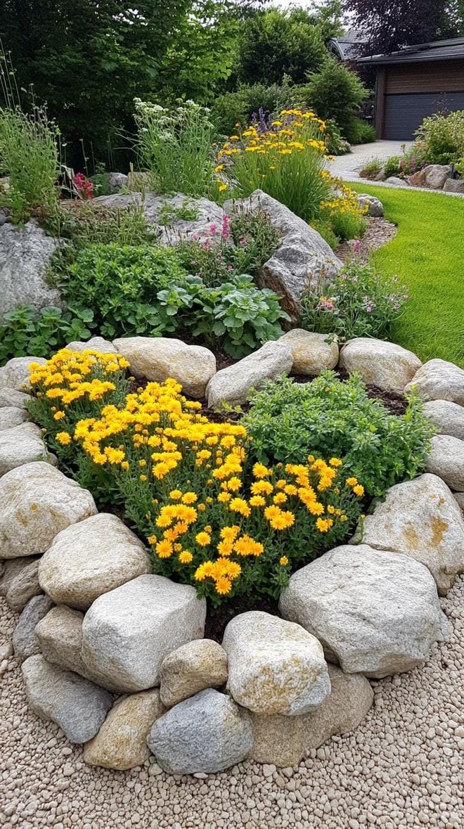 13. Heart-Shaped Sedum Rock Bed - photo 3