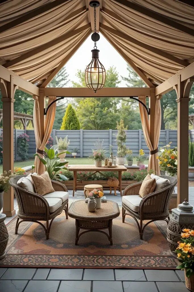 Wicker Seating Arrangements for Gazebo Comfort - photo 2