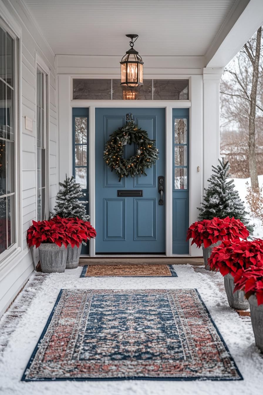 7. Layered Holiday Doormat Styling - photo 2