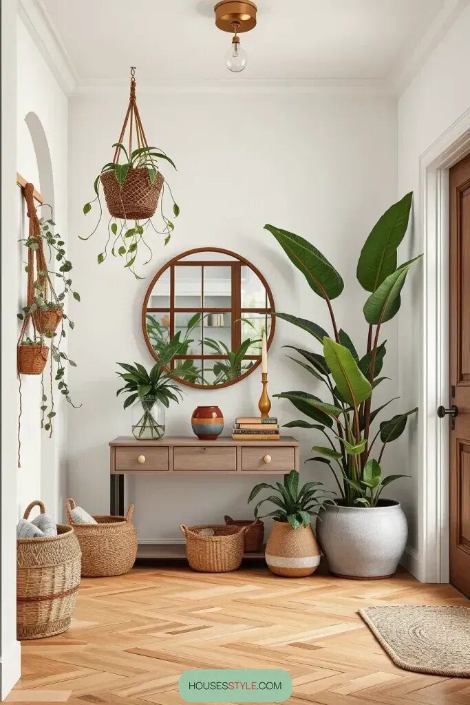 How to Style an Entryway With Plants