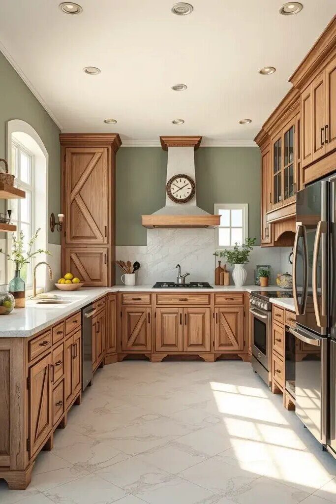 Weathered Wood Cabinets for Rustic Charm