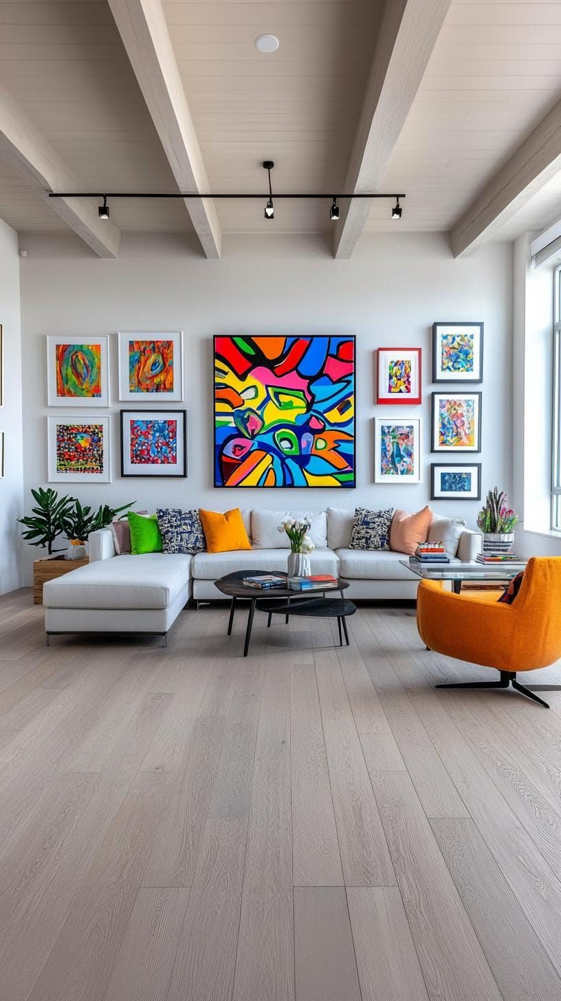 15. Neutral Wall with One Bold Color Accent - photo 2