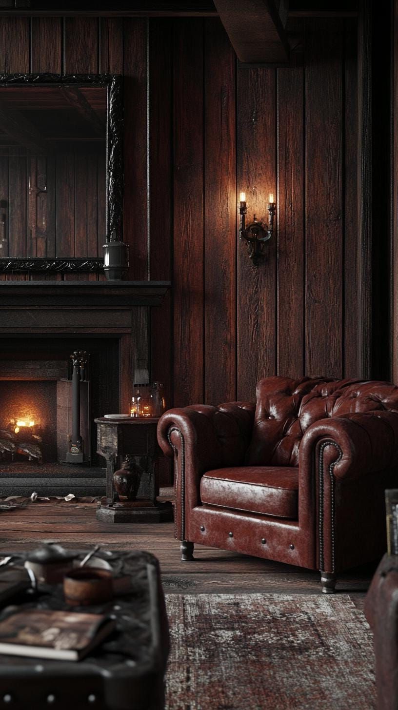 1. Gothic Farmhouse Living Room Style - photo 3