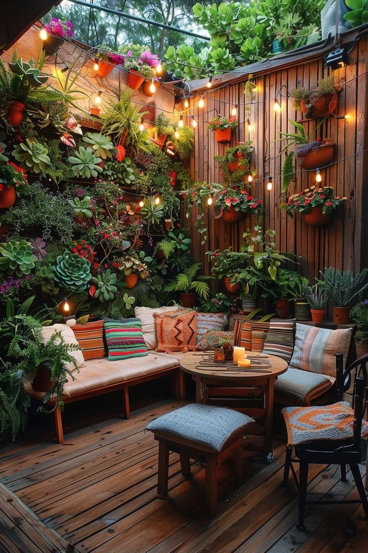 15. Wild Succulent Wall Oasis
