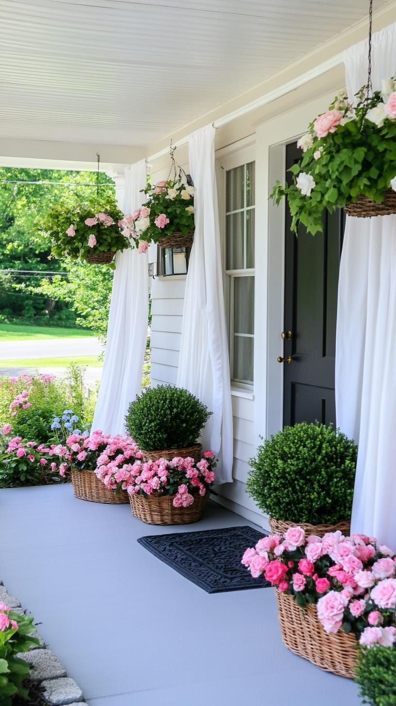 13. Cottage Garden With Floral Drapes - photo 2