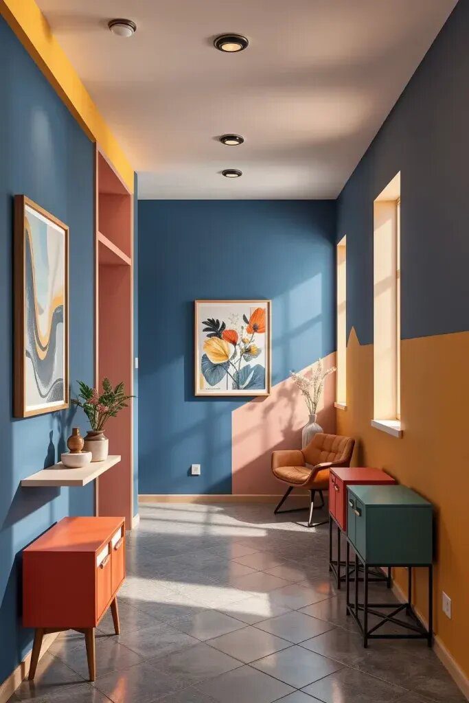 Color-Blocked Hallways That Make a Statement