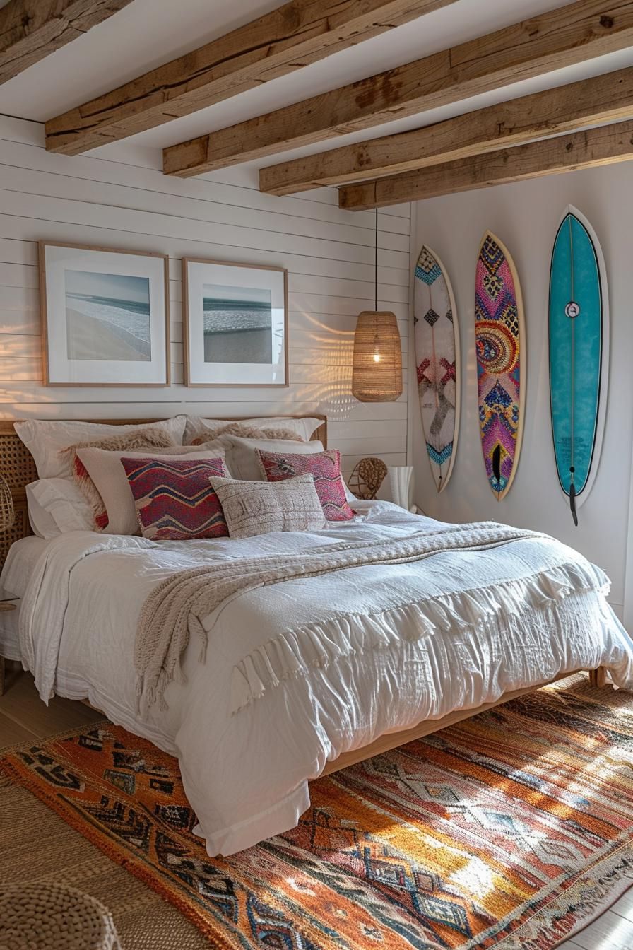13. Decorating With Surfboard Art