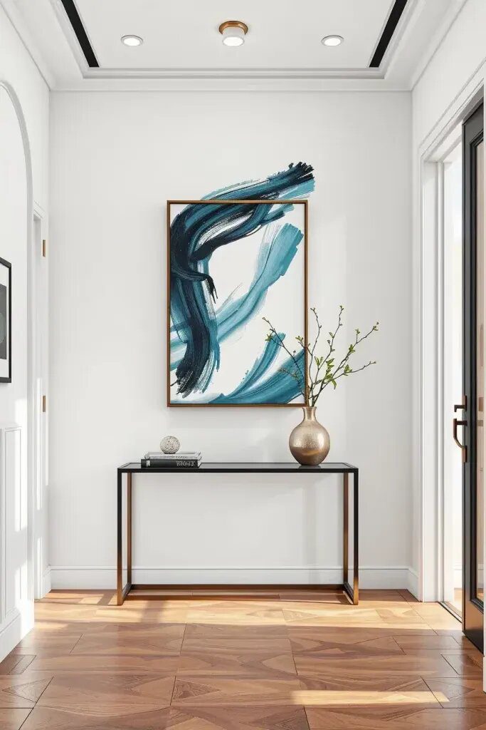 Creative Abstract Art Ideas for Entryway Walls