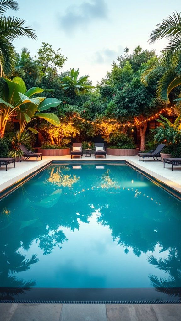 9. A Peaceful Rectangle Pool Escape
