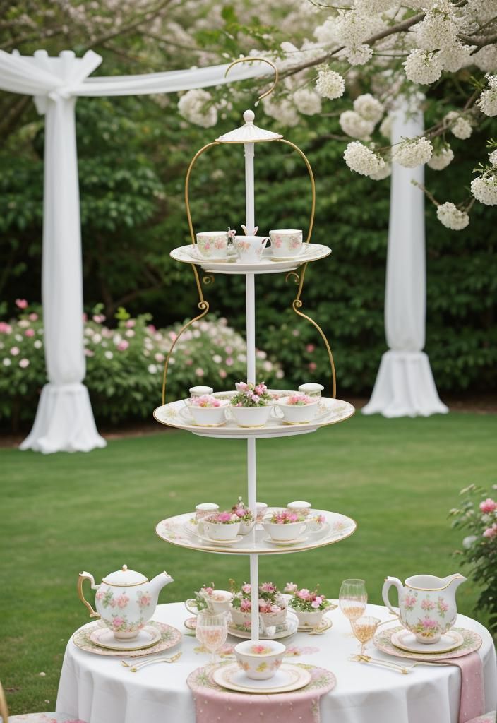 1. Garden Tea Party Table Ideas