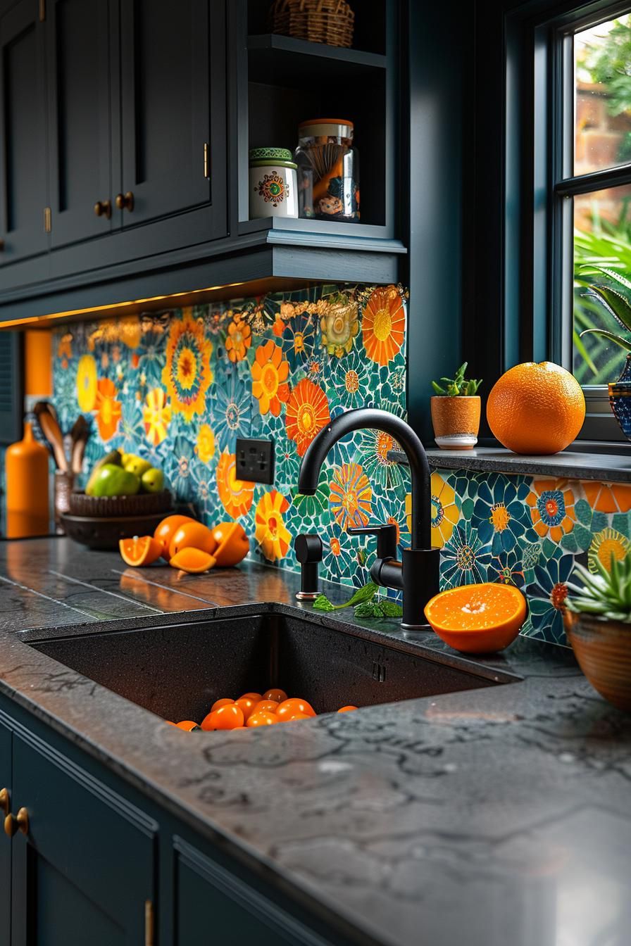3. Bold Mosaic Backsplash Ideas - photo 2