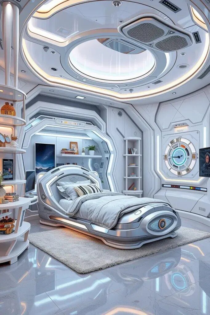 Space Pod Bedroom Design Ideas