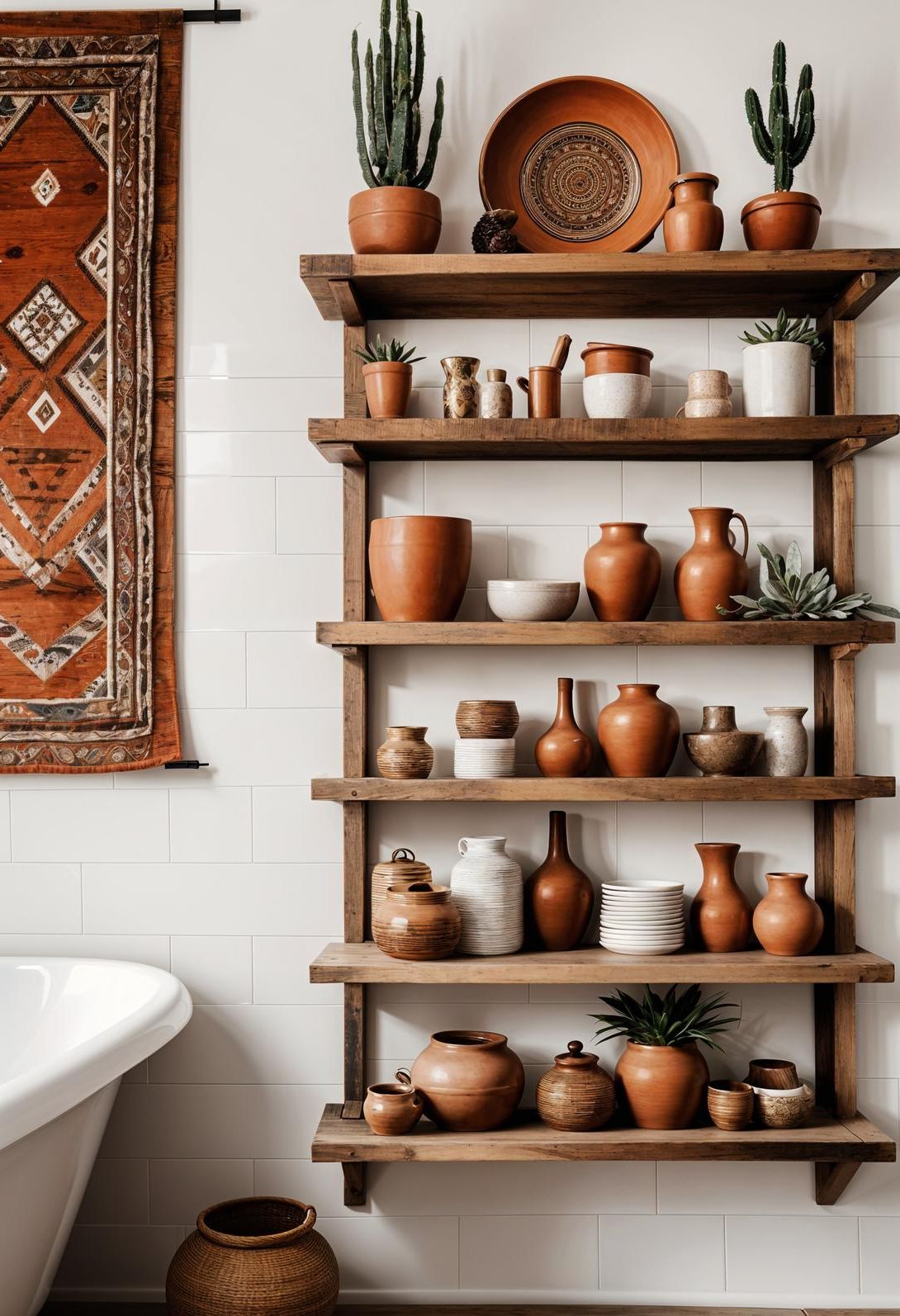 3. Boho Chic Bathroom Decor