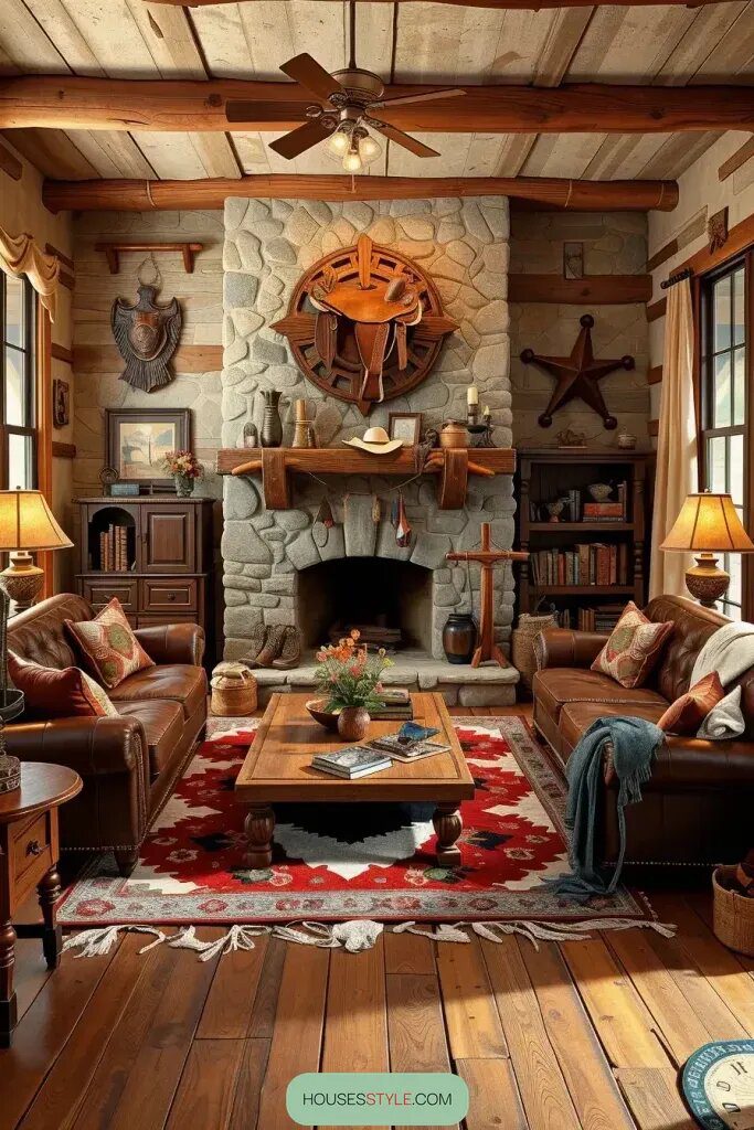 1. Get Cozy with Rustic Cowboy Style