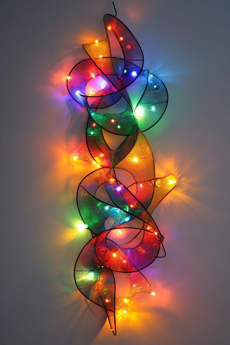 11. Festive Metal Wall Sculpture Glow