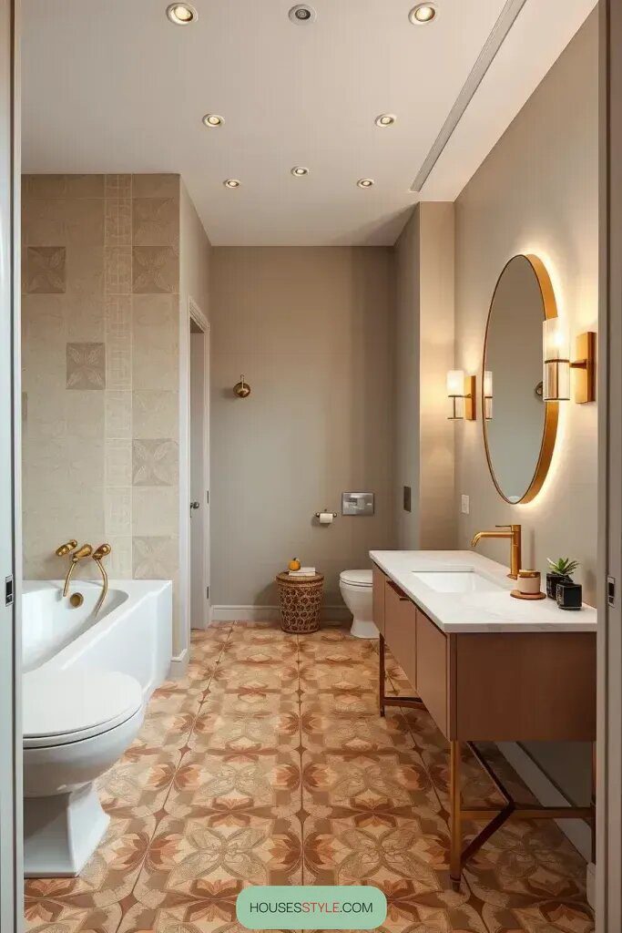 1. Personalize Your Ensuite with Statement Tiles