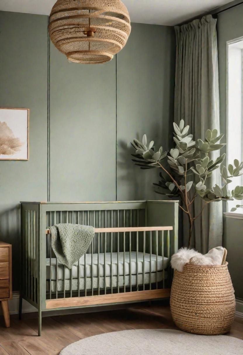 2. Sage Green Crib Inspiration