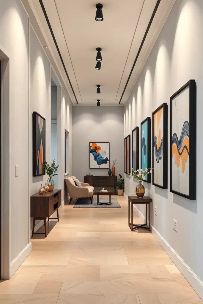 1. Where to Hang Artwork in a Narrow Hallway - photo 2