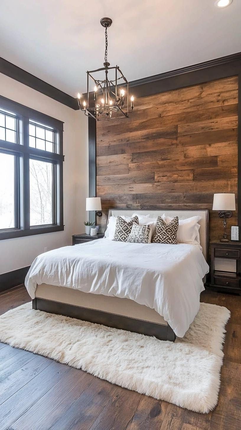15. Bedroom With Dark Wood and Western Accents - photo 3