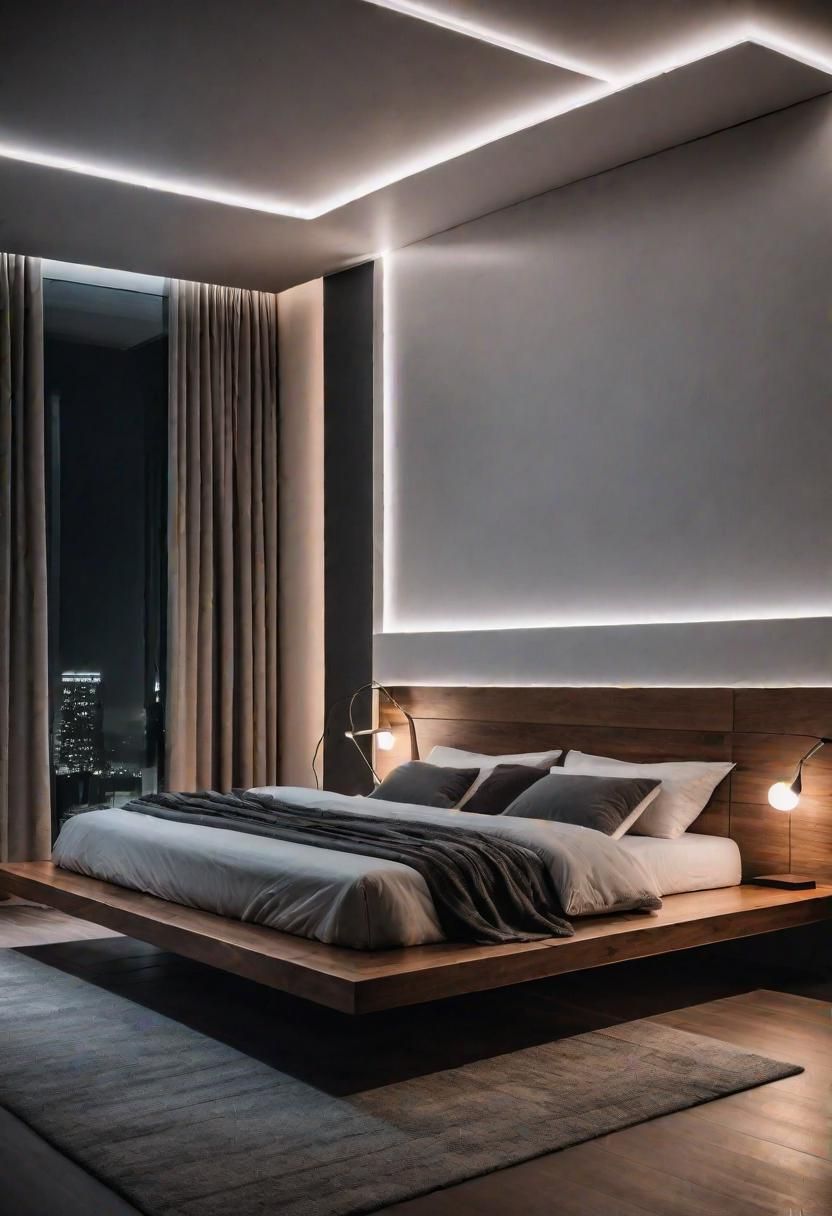 2. Floating Bed Frame with Underglow