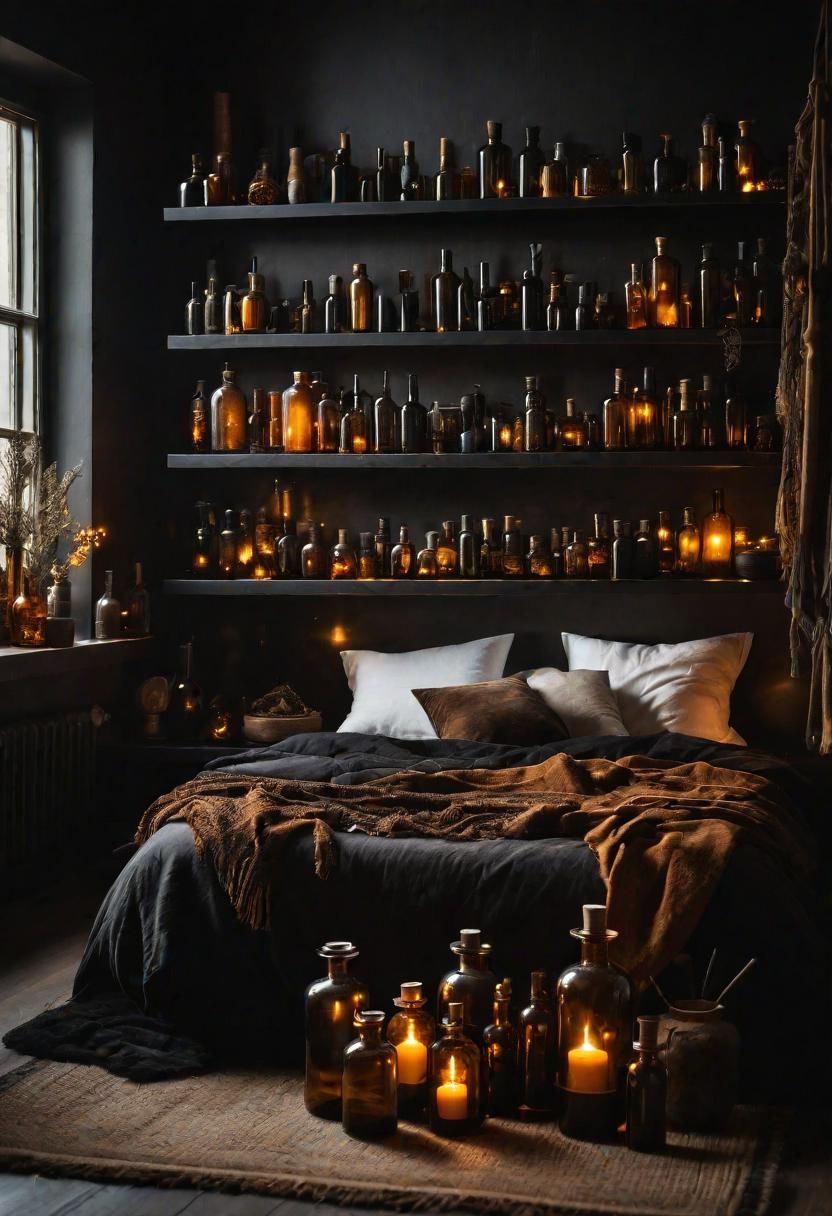 17. Displaying an Elegant Glass Bottle Collection