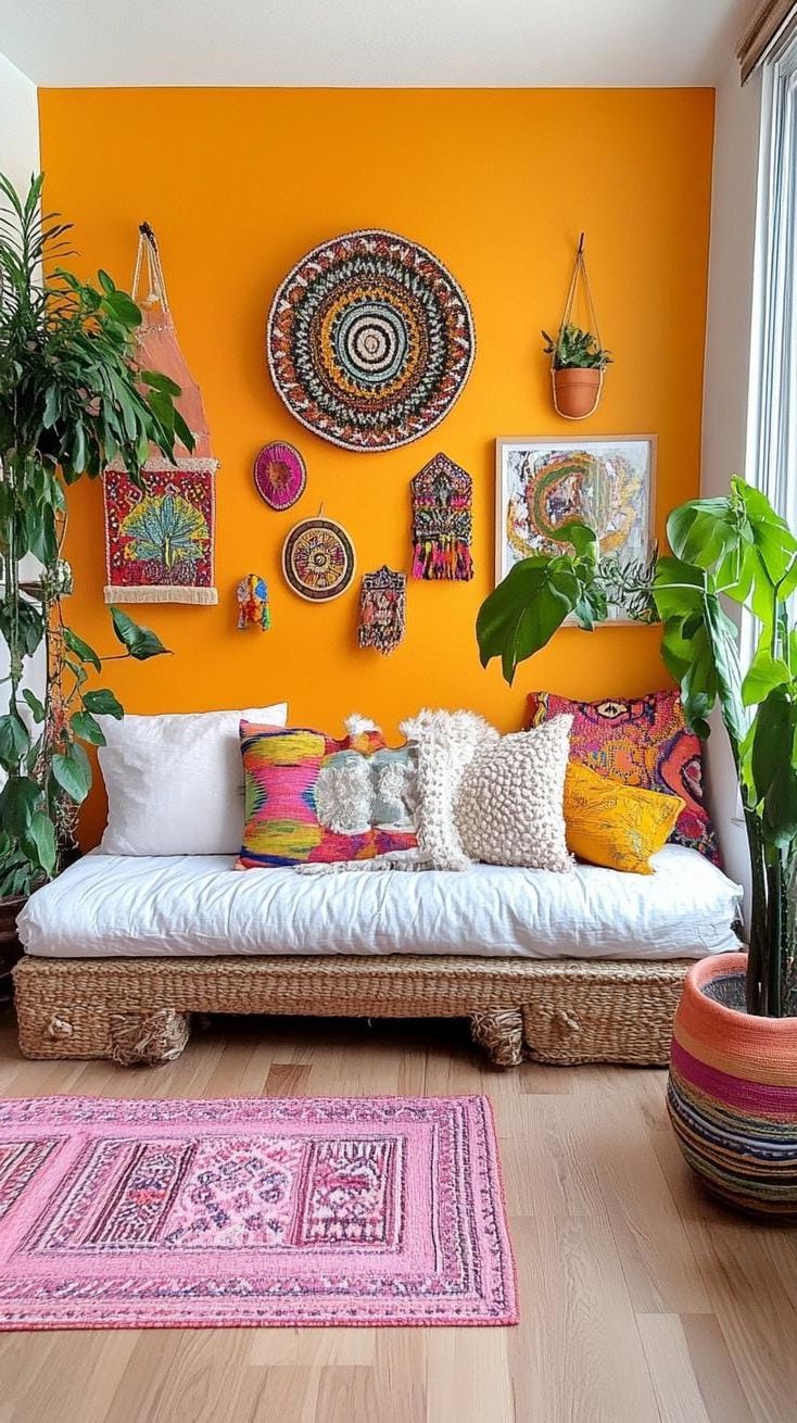7. Mixed Boho Gallery Wall Ideas