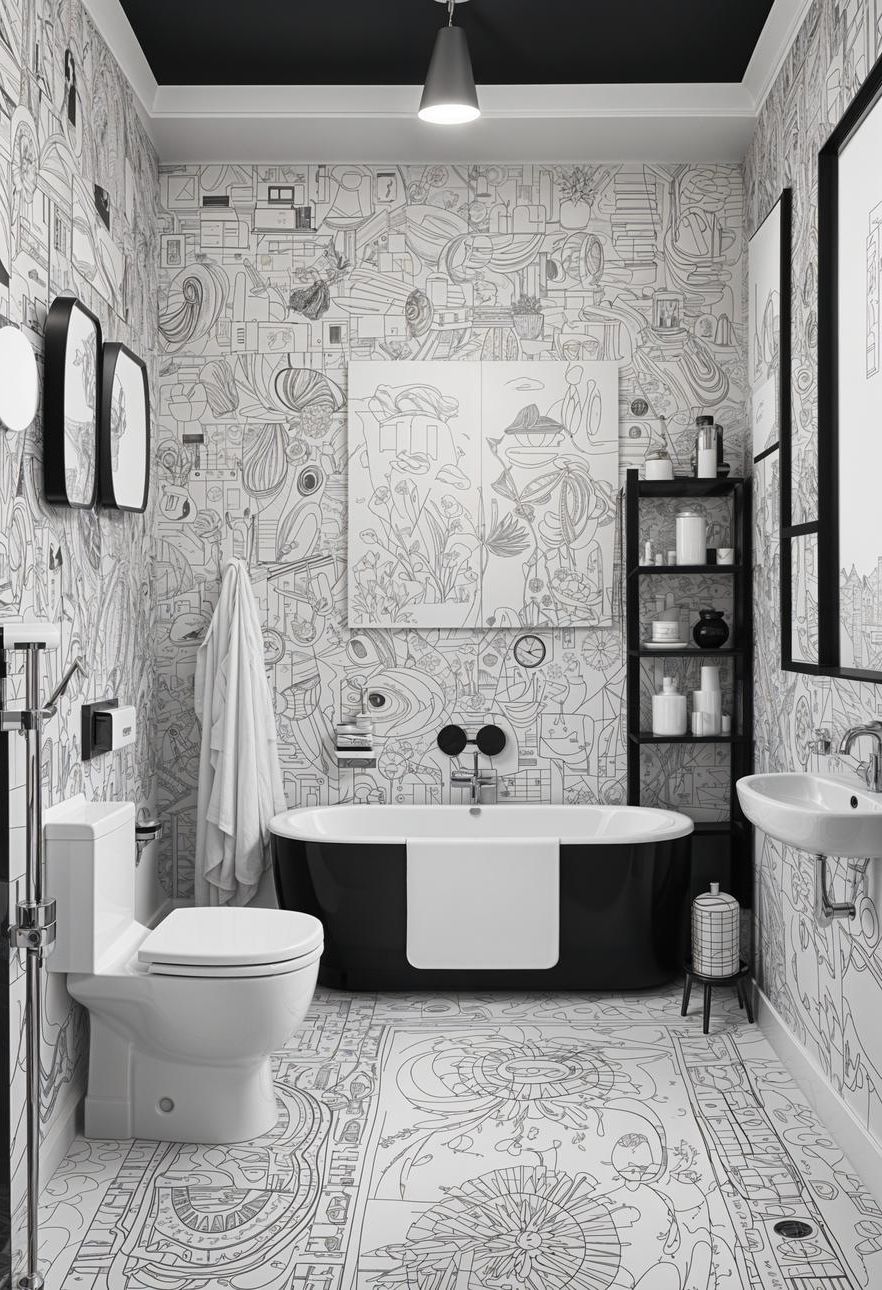 19. Doodle Art Wall Ideas - photo 3
