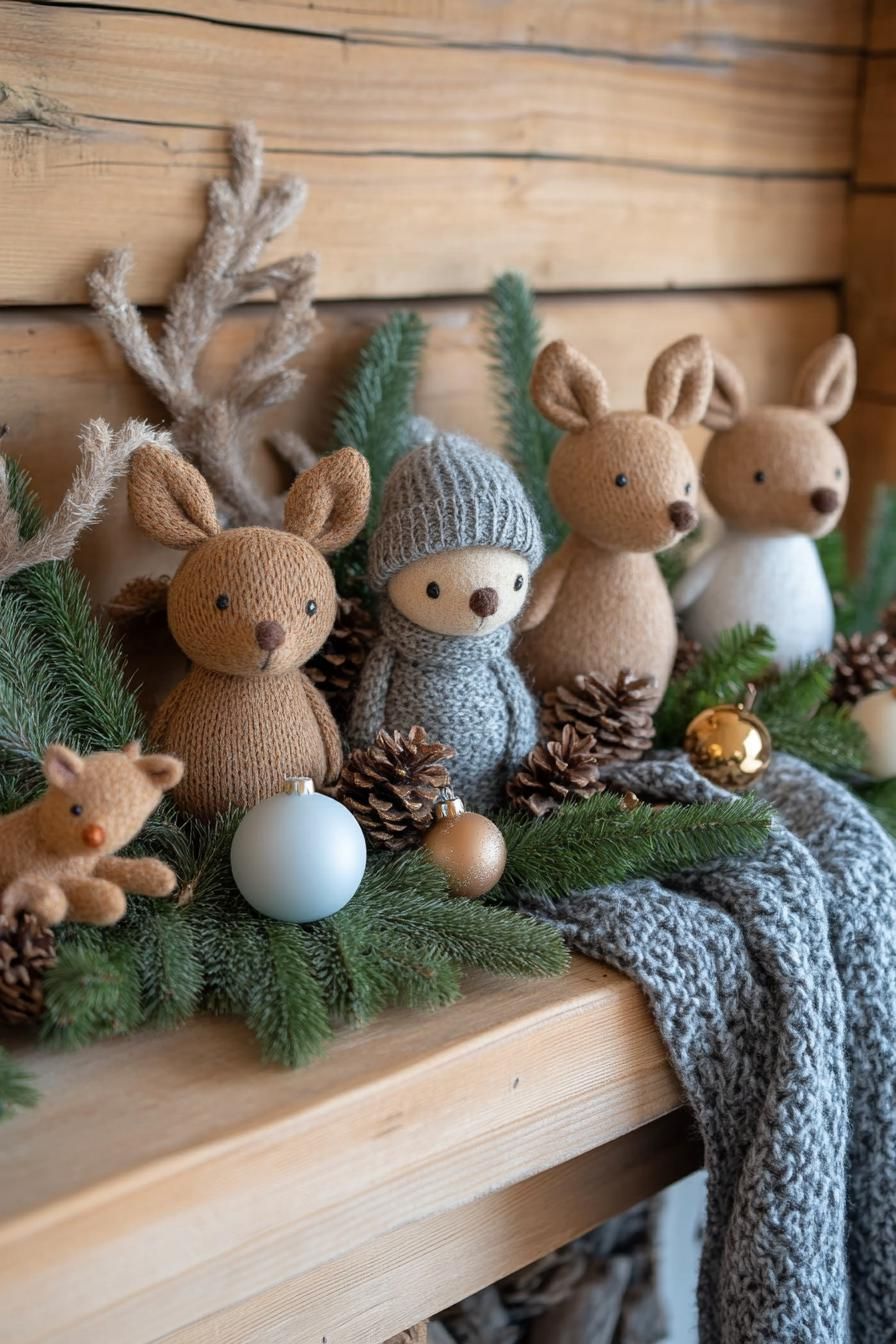 17. DIY Forest Creature Christmas Decor