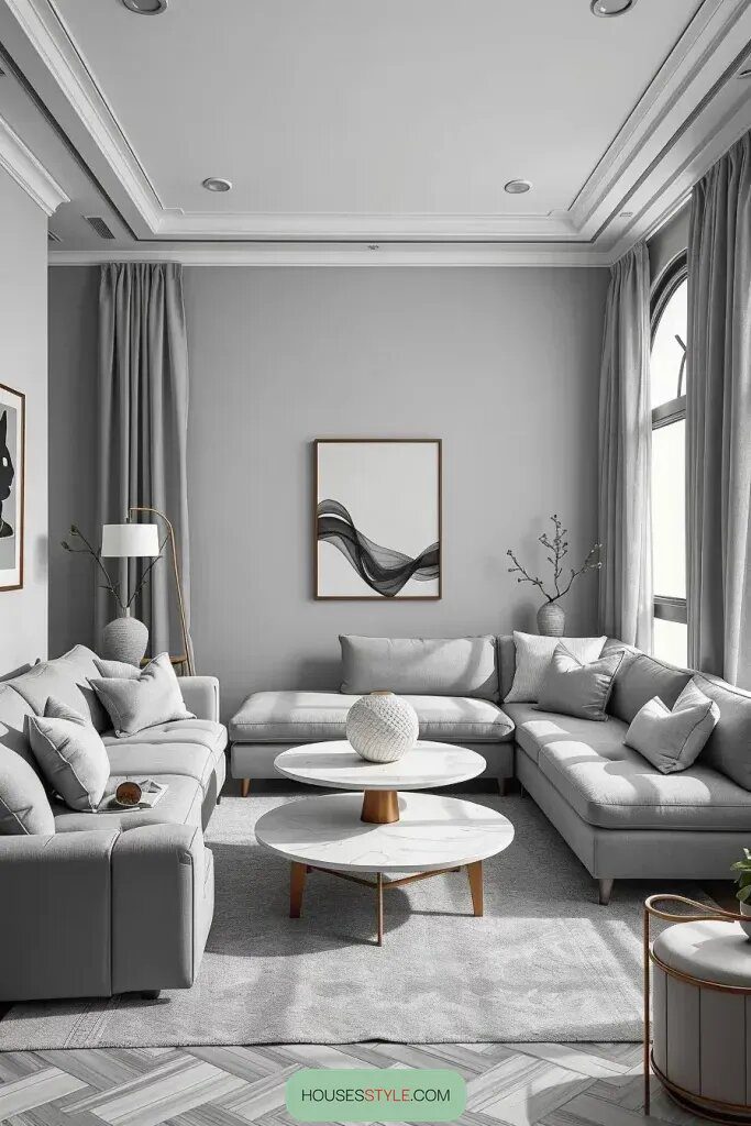Monochrome Looks for a Minimalist Living Room