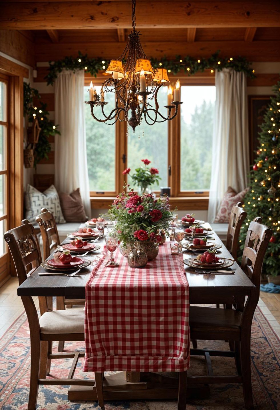 15. Gingham Runners for Holiday Tables - photo 2