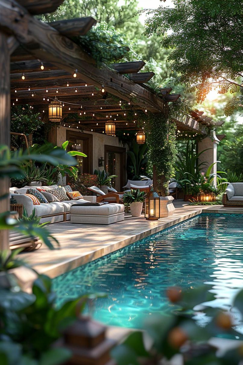 5. Rustic Pergola Poolside Getaway - photo 2