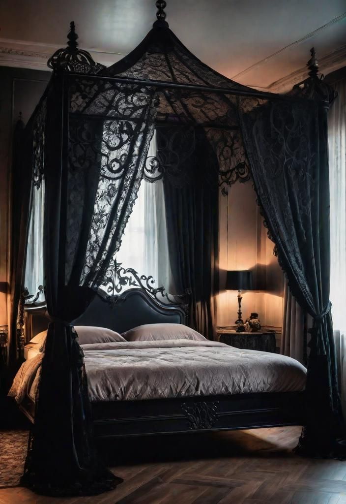 5. Gothic Dark Romance Bedroom
