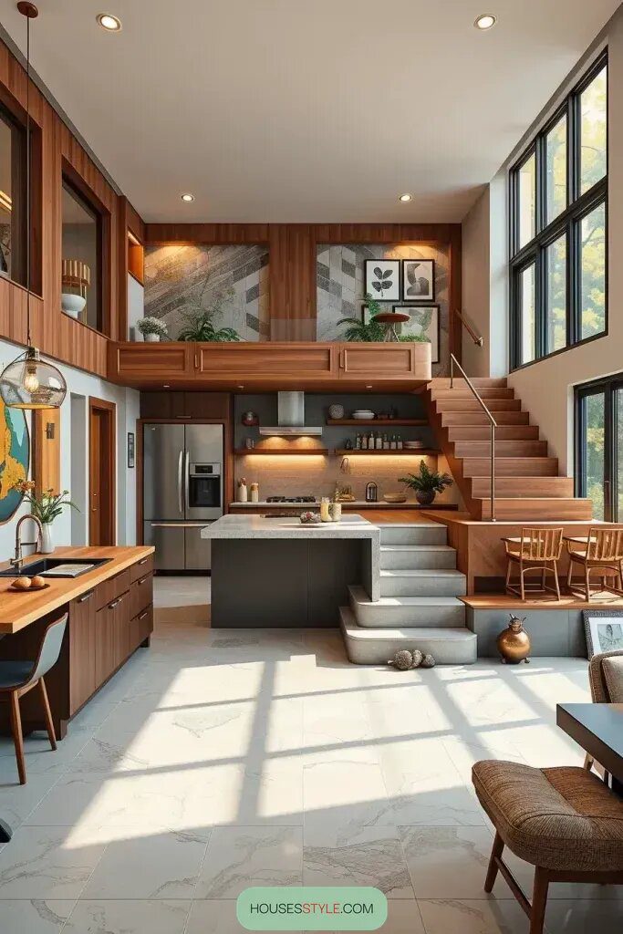 Multi-Level Platforms for a Layered Kitchen - photo 2