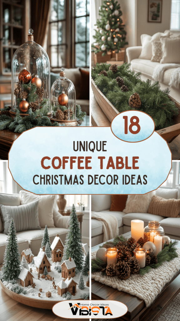 18 Unique Coffee Table Christmas Decor Ideas (EASY)