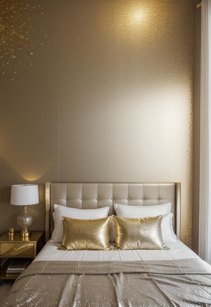 8. Bold Metallic Accent Wall - photo 2