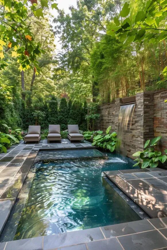 A Waterfall Hideaway Built for Relaxing