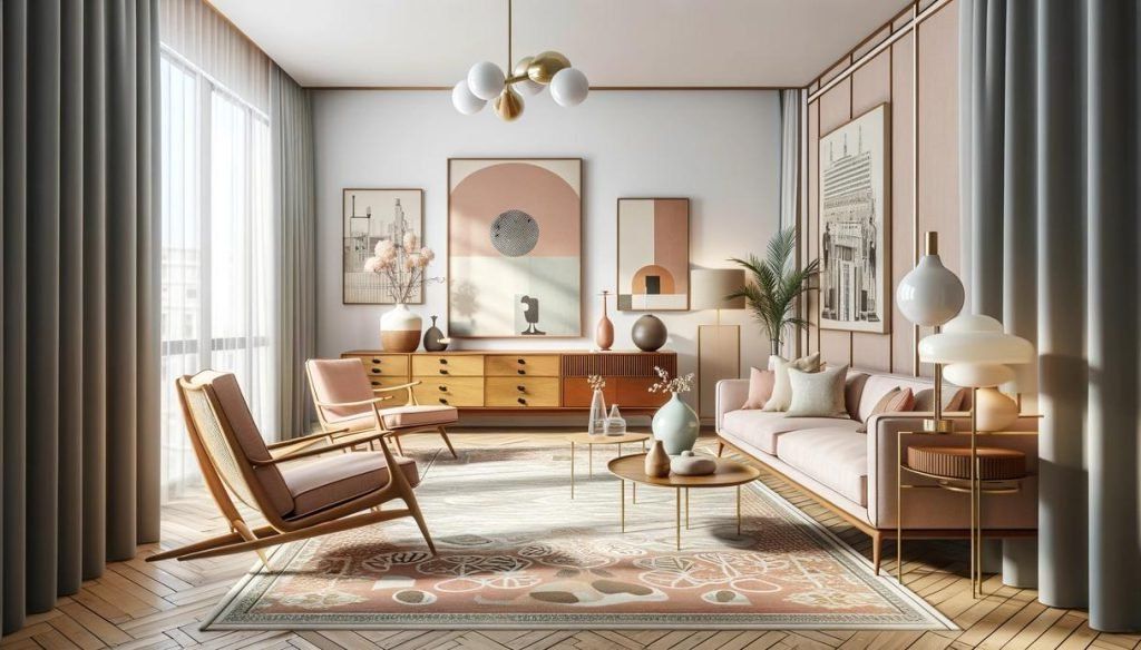 25 Color Palettes for a Mid-Century Modern Living Room - photo 22