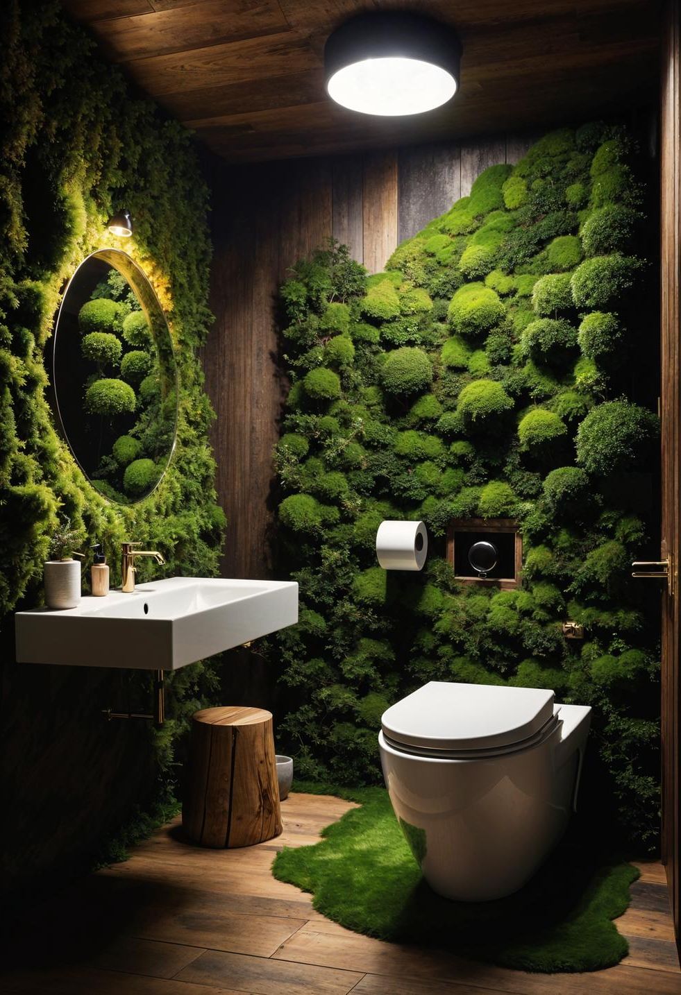 4. Enchanted Forest Bathroom Design